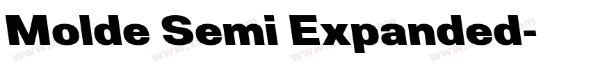 Molde Semi Expanded字体转换